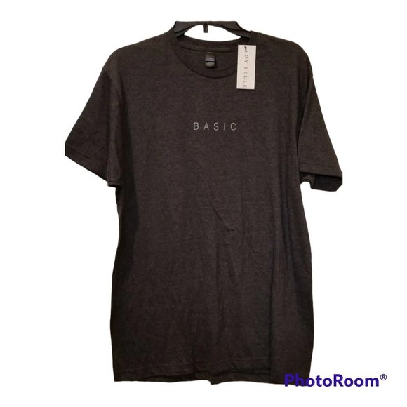 Ady Bellle Women's Gray Graphic Short Sleeve T-Shirt "Basic" Size Large - Picture 1 of 4